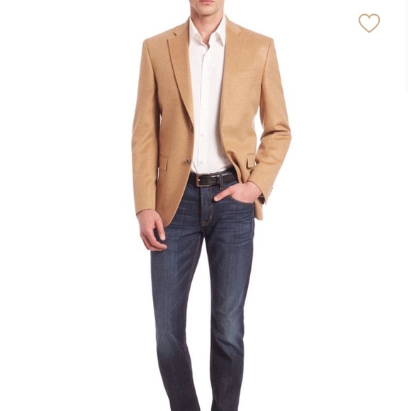camel sport coat with jeans